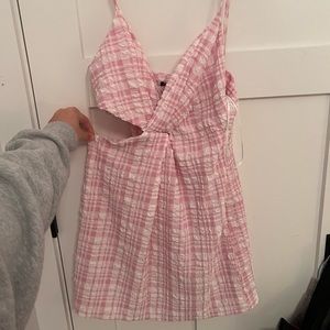 Zara Pink Gingham Dress